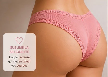 Lot de 11 culottes en coton & dentelle ♡